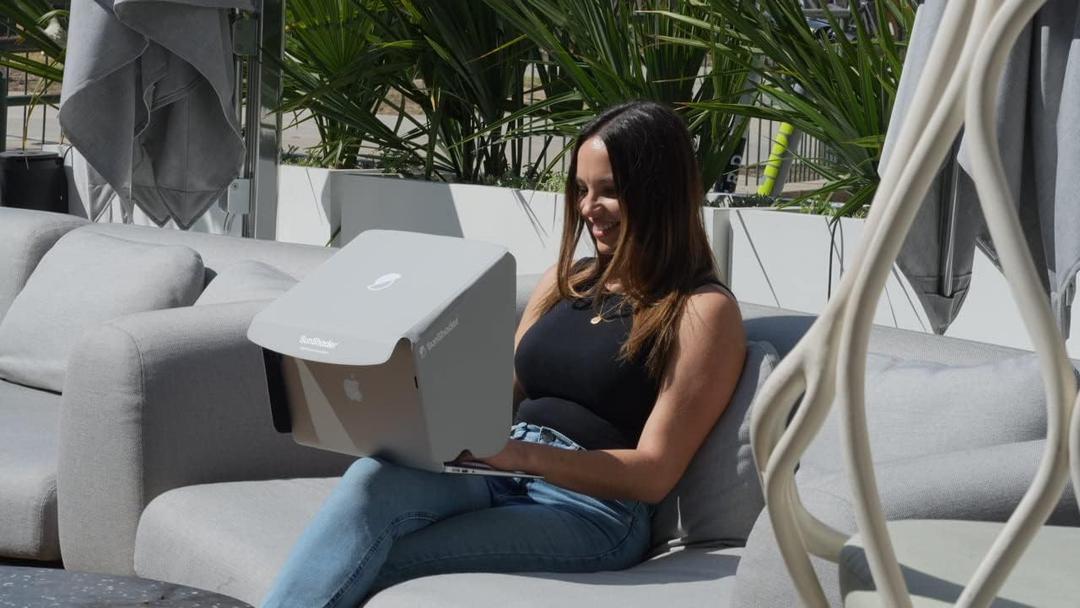 Lap Top Sunshade 16" 2 Pack (Sea)