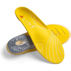 ALINE Cushion Memory Foam Insole - Shock Absorbent, Heel and Foot Support Shoe Inserts - Yellow - Men 6.5-7.5/Women 7.5-8.5/EU 38.5-40