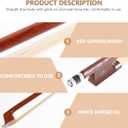 BESPORTBLE Violin Bow with Real Horse Hair and Red Sandalwood for 1/10 Size Violin - Comfortable Practice Bow for Beginners with Great Balance and Weight Distribution