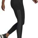 adidas Leggings for Women - Cotton Leggings - Black Leggings - High Waisted - 7/8 Length (Black, XXL)