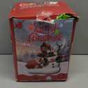 10ft Christmas Inflatable Outdoor Decoration, Kaleidoscope Penguin Snowman Inflatable Yard Decoration with LED Lights for Indoor Outdoor Patio Garden Christmas Decoration