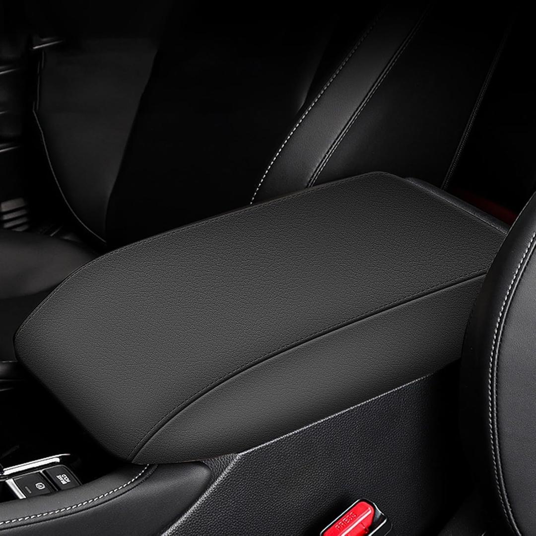 AOMSAZTO Console Covers for 2023 2024 Honda Accord Armrest Covers for Honda Accord Leather Black