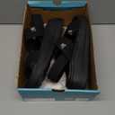 ZX Women's Platform Wedges Sandals Slingback Lightweight Elastic Ankle Strap Low Wedges Walking Sandals Comfortable Slip On Casual Shoes, Black, Size 9.5