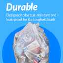 Reli. SuperValue 33 Gallon Trash Bags | 125 Count | Made in USA | Heavy Duty | Clear Multi-Use Garbage Bags