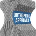 5 STARS UNITED Knee Pillow for Side Sleepers - Hip Pain Relief, Memory Foam Leg Cushion for Side Sleeping - Between Legs Pillow for Sciatica & Lower Back Pain, Gray (Standard)