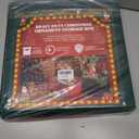 WDZREE Large Christmas Ornament Storage Box,4 Tier Holds Up to 128 Holiday Ornaments 3-Inch, Xmas Decorations Accessories Bag with Dual Zipper Closure,Made of Durable 600D Oxford Fabric (Green)