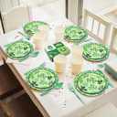 180PCS St. Patrick's Day Party Supplies - Shamrock Paper Plates & Napkins Kit for Happy St. Patrick's Day Decorations, Includes Dinner & Dessert Plates