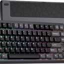 Mechanical Keyboard, Chilkey Slice75 HE Gaming Keyboard Wired, 75% Hall Effect Magnetic Aluminum Keyboard with WS Flux HE Clacky Switch, Rapid Trigger, 8K Polling, Per-Key RGB Custom, PC/Mac Support (Gray)