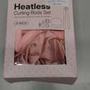 LitBear Heatless Curls Overnight, 2 Sizes of Soft Hair Rollers for Women with Bonnet to Sleep In, No Heat Hair Curlers Set with Scrunchies and Clips, for Long and Medium Hair (Pink)