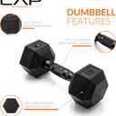 CAP Barbell Coated Dumbbell Weight | Multiple Options Pairs & Sets