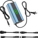 29.4V 2A Electric Scooter Charger 5 in 1 Plugs Universal,for 24V-Rated Electric Scooter Ebike Lithium Battery, Fast Charging, Overcharge Protection, Compatible with Multiple Models