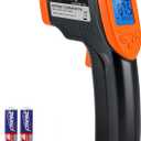 Etekcity Infrared Temperature Thermometer Gun, Laser Food Temp Gun for Pizza Oven, Griddle, Grill, Meat, Candy, Vehicle's Engine, Surface Temp Reader -58F to 842F, Orange