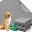 Pawfinity Washable Pee Pads for Dogs, Reusable Puppy Potty Training Pad, Ultra-Soft, Absorbs 2X Faster & High-Capacity, Leakproof, Non-Slip, Waterproof Pet Mat for Crate & Floor, 18x24 inch, 2 Pack