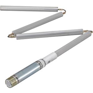 Eastman 42 Inch Flexible Magnesium Anode Rod, 3/4 x 5 in NPT Stainless Steel Nipple, Water Heater Accessory with Chrome Finish, 60287