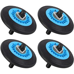 DC97-16782A Dryer Drum Roller compatible with Samsung Dryer Roller Replacement Kit - Replaces DC97-07523A PS4221885 AP5325135 WPW10177428-4 Pack - BY AMI PARTS