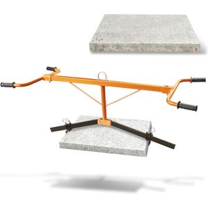 BZ SUN Heavy Duty Paver Slab Lifter, 9" to 47.2" Adjustable Span, 330 lbs Capacity paver lifter, Professional Paving Extractor Tool with 0.45" Thickened Solid Steel & Bolt-Fixed Safety Design