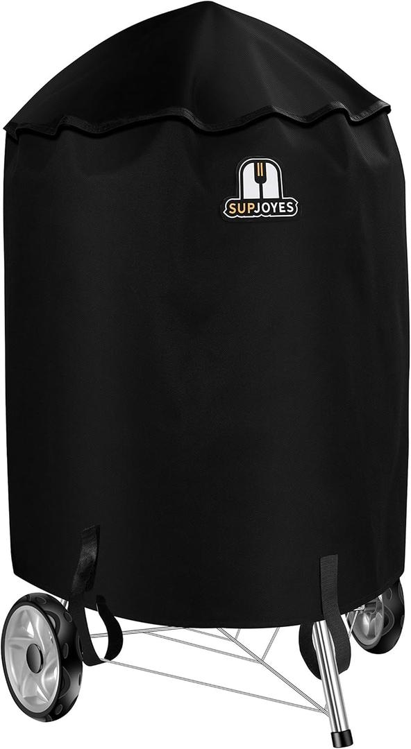SUPJOYES Grill Cover for Weber Charcoal Kettle, 22 Inch BBQ Grill Covers, Heavy Duty Waterproof Barbecue Accessories