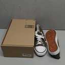 Canvas Shoes for Women and Men, Low Top Canvas Sneakers Fashion Lace Up Comfortable Womens Classic Casual Tennis Walking Shoes 46