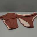 MOOSLOVER Women Cutout One Shoulder High Waisted Bikini High Cut Two Piece Swimsuits, Size M