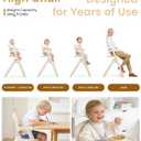 High Chairs for Babies and Toddlers, Baby High Chair Adjustable Height, Dining Chair with Removable Tray, Ergonomic Toddler Feeding Seat, Sturdy & Durable Construction, Beige
