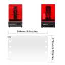 2 x chitu systems 5 Pcs Screen Protector Films 2.0 Version for Photon Mono X/6K/M3 Plus Resin 3D Printers LCD Screen Saver (Photon Mono X/6K/M3 Plus, 5)