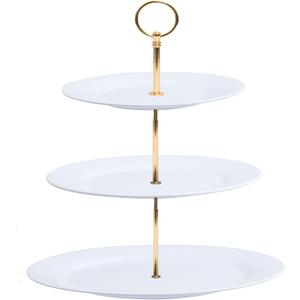 Fruit Plate, Snack Plate, Three-Layer Cake Stand, Dessert Stand, Birthday, Party, New Year Display Food Melamine Fruit Plate, Snack Plate, Three-Layer Cake Stand, Dessert Stand, Birthday, Party, New Year Display Food Melamine