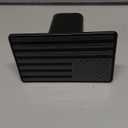Trailer Hitch Cover for 2 Inch Receivers, Heavy Metal American Flag Hitch Cover for Trucks Accessories (Black)