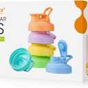 Aieve 6 Pack Mason Jar Lids, Regular Mouth Pour Spout Lid with Flip Top, Canning Lids for Ball Mason Jars to Drinking & Storing Milk Coffee Lemonade Salad Dressing, Reusable, Leak-Proof