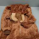 ABENCA Kids Onesie Animal Girls Costume One Piece Pajamas Sleepwear Cosplay Halloween Christmas (8-9 Years, Brown Highland Cow)