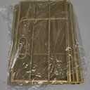 Daltack 3-Tier Paper Organizer with Handle, Mesh Desk Organizer Letter Tray, Paper Tray Organizer File Organizer for A4 File Folder, Golden Yellow