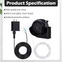 Saillong 0.85a Air Inflatable Blower with 6 LED Lights, Halloween Christmas Air Inflatable Blower Replacement Motor for Yard Inflated Decor, Fan Blowup Motor for Garden Yard Christmas Decor