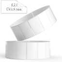 TechMark Blank Removable Freezer Labels, Waterproof & Oil Resistant Stickers for Food Containers, Jars & Pantry Organization (1" x 2") 200 Sheets