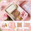 8 Pcs Christmas Pastor's Wife Appreciation Gifts Box with Glass Cup Candle Bracelet Hair Scrunchy Card Christian Religious Inspirational Thank You Gifts for Pastors Bishop Wife Women(Pink)