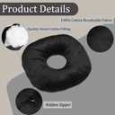 Ear Piercing Pillow for Side Sleepers with Ear Hole, Donut Pillow for CNH and Ear Pain Ear Inflammation Pressure Sores, Ear Guard Pillow