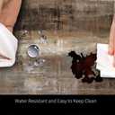 Mrcrypos Brown and Grey Small Kitchen Mat for Floor 17.3"x29" PVC Leather Kitchen Rug Waterproof Cushioned Anti Fatigue Comfort Mat Non Slip Standing Mat Laundry Kitchen Accessories