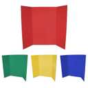 Flipside Products 36 x 48 Project Boards for Presentations, Science Fair, School Projects, Event Displays and Trifold Picture Board, Proudly Made in USA - Assorted Colors - 4 Pack