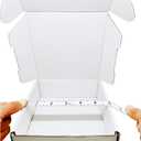 Small White Box 6 x 6 x 2 Inch 50 Pack Recyclable Corrugated Gift Mailers Storage Business Packaging Shipping Boxes