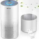 Afloia 2-in-1 Air Purifier and Humidifier Combo for Home Bedroom
Quiet 22dB Operation with 7-Color Light for Large Rooms, Pet Dander, Dust, Pollen, Smoke and Household Odors, White