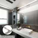 Aipsun 48inch Brushed Nickel Bathroom Llight Fixtures LED Vanity Light Adjustable Modern Vanity Lights Over Mirror Rotatable Lighting 5500K