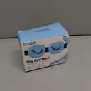 CLOZIA Eye Mask for Dry Eyes - 100% Blackout Dry Eye Mask & Moisture Goggles - Adjustable Sleeping Mask for Men & Women - Removable Cleaning Silicone, Soft & Comfortable - Great for Travel, Shift Work, Flax Grey 