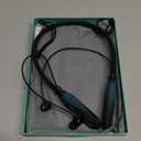 Neckband Bluetooth Headphones, 200H Extra Long Playtime Wireless Stereo Neckband Earbuds with Microphone, Waterproof Balanced Armature Drivers in Ear Headset for Sports/Workout (Cyan Green)