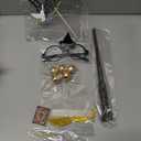 Magical Wizard Birthday Party Decorations 12PCS Set includes glasses, golden balls, wings, broom, hat, book, and wand accessories