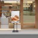 2Pack Heavy Duty Poster Stand, Double-Sided Display for Board & Foam Sign, Adjustable Floor Sign Holder Stand, Holds Up to 75" Boards, Up to 78" Tall, Perfect for Weddings, Events, and Business Spaces