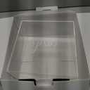 UNIQOOO Clear Acrylic Card Box w/Slot, Thick DIY Wedding Box Blank White Print, Large 10x10x5.5 in, for Reception Decoration Fundraiser Money Box Election Ballot Graduation Keepsake Party Favor