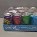 Poppi Prebiotic Soda, Fun Favorites, 12 Oz, 12 Pack Prebiotic Soda, Sparkling Water & Fruit Juice, 5g Sugar, BBD: 02/27/2027