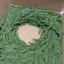 Amorise 26" Christmas Wreath for Front Door,Real Touch Artificial Norfork Pine Wreath for Outoor Inooor Porch,Window,Wall,Xmas,Thanksgiving Day Home Decor