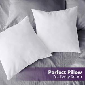 Utopia Bedding Throw Pillows Insert (Pack of 1, White) - 26 x 26 Inches Bed and Couch Pillows - Indoor Decorative Pillow