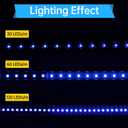 Muzata 6Pack 3.3FT/1M LED Channel Black Aluminum U Shape LED Strip Channel with Transparent Clear Cover Easy Installation with Paper User Manual U1SW BT 1M