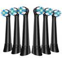 Replacement Heads Compatible with Oral B IO 2/3/4/5/6/7/8/9/10/Deep Clean Series Electric Toothbrush, Brush Heads Compatible with Oral B IO (7 Black)