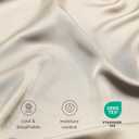 Bare Home 100% Rayon Made from Bamboo Luxury King Duvet Cover Set - Cooling - Breathable - Easy Fit - Soft Duvet Cover Set (King, Sand)